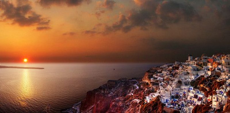 Sunset in Oia