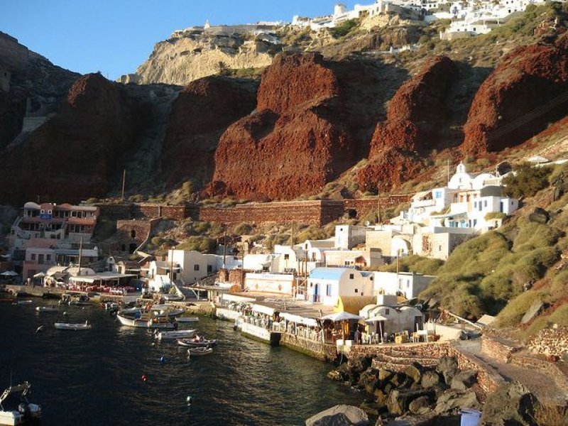 Port of Ammoudi-Oia Santorini