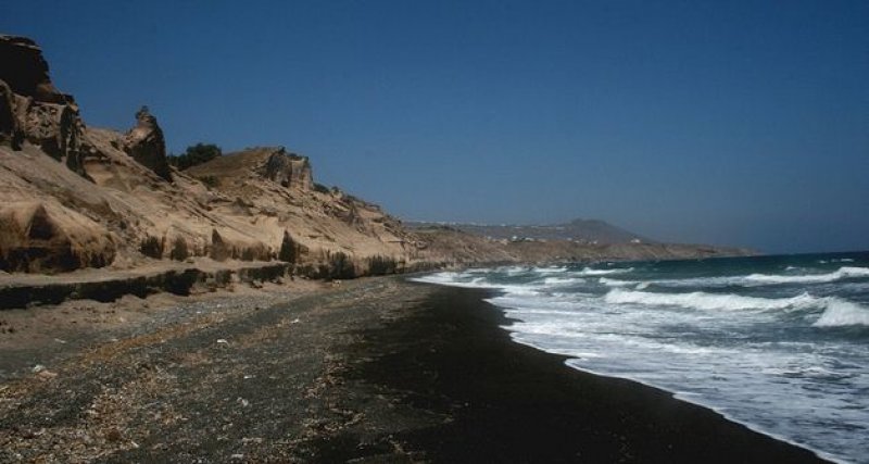 Monolithos beach in Santorini