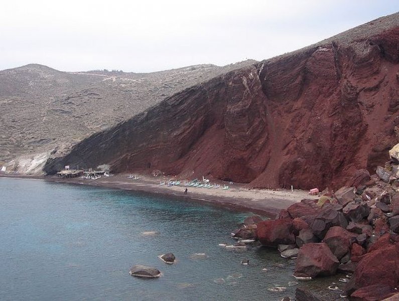 Red beach of Santorini