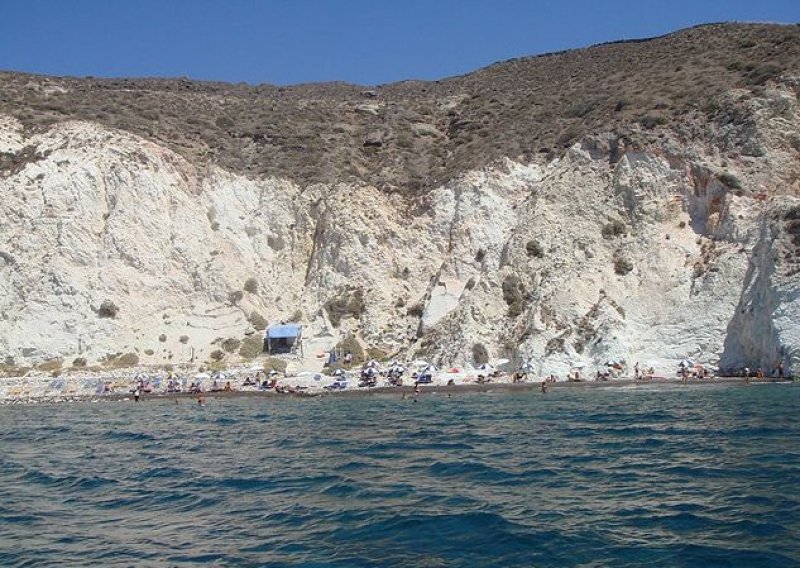 White beach of Santorini