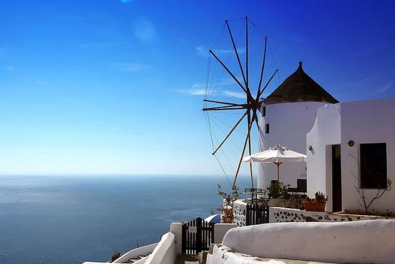 Santorini windmill